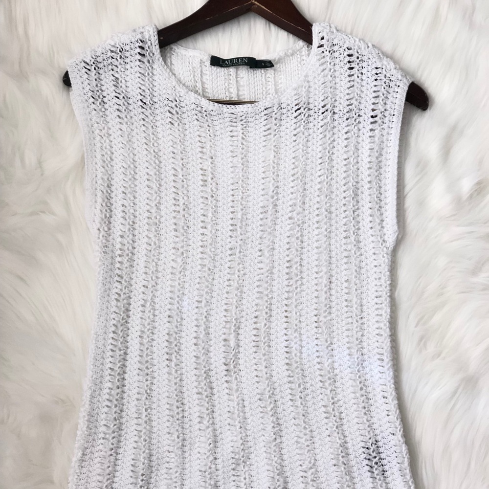 White knitted Ralph Lauren blouse